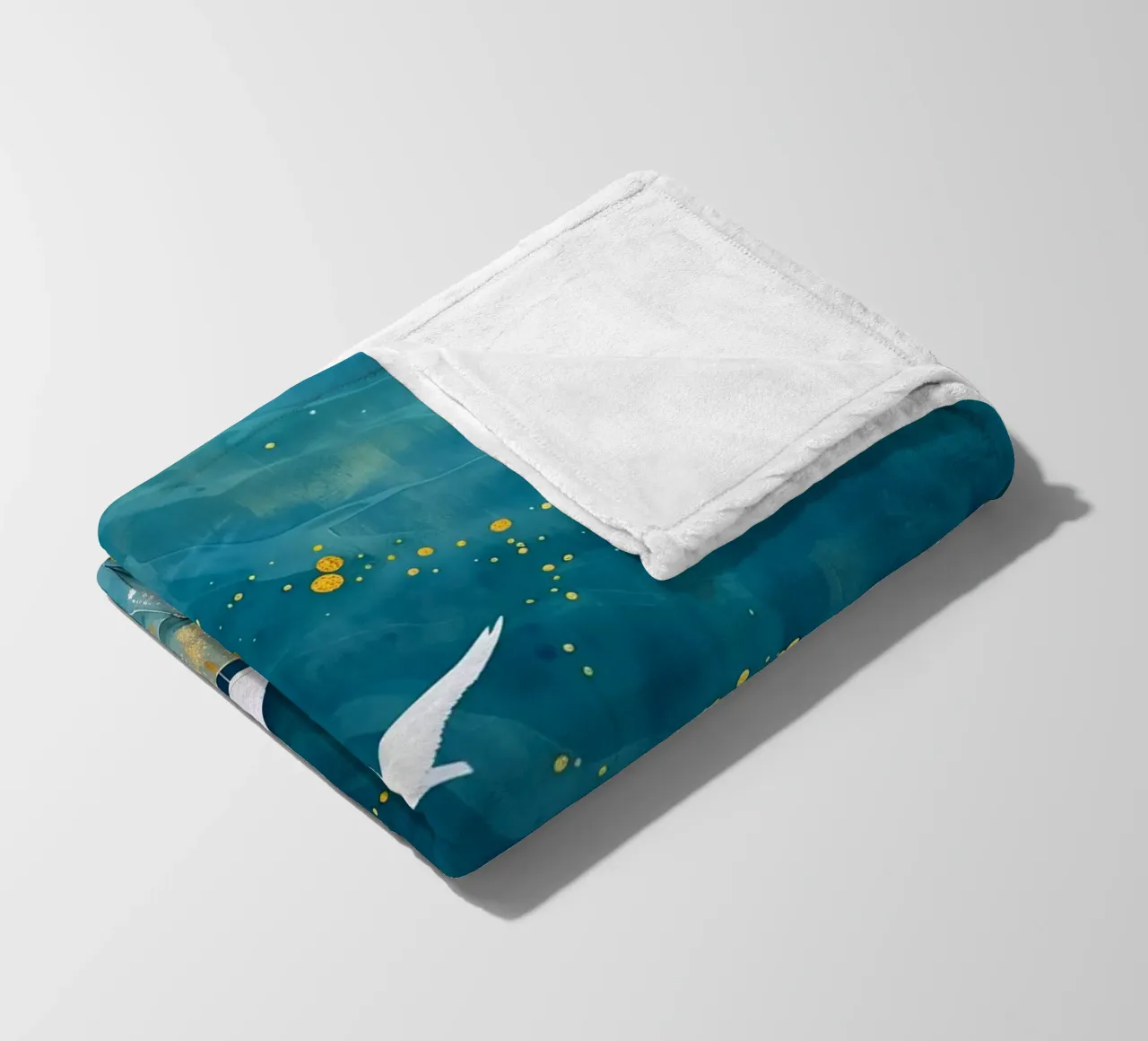 Zeemeeuwen en oceaan fleecedeken van Lionmixart