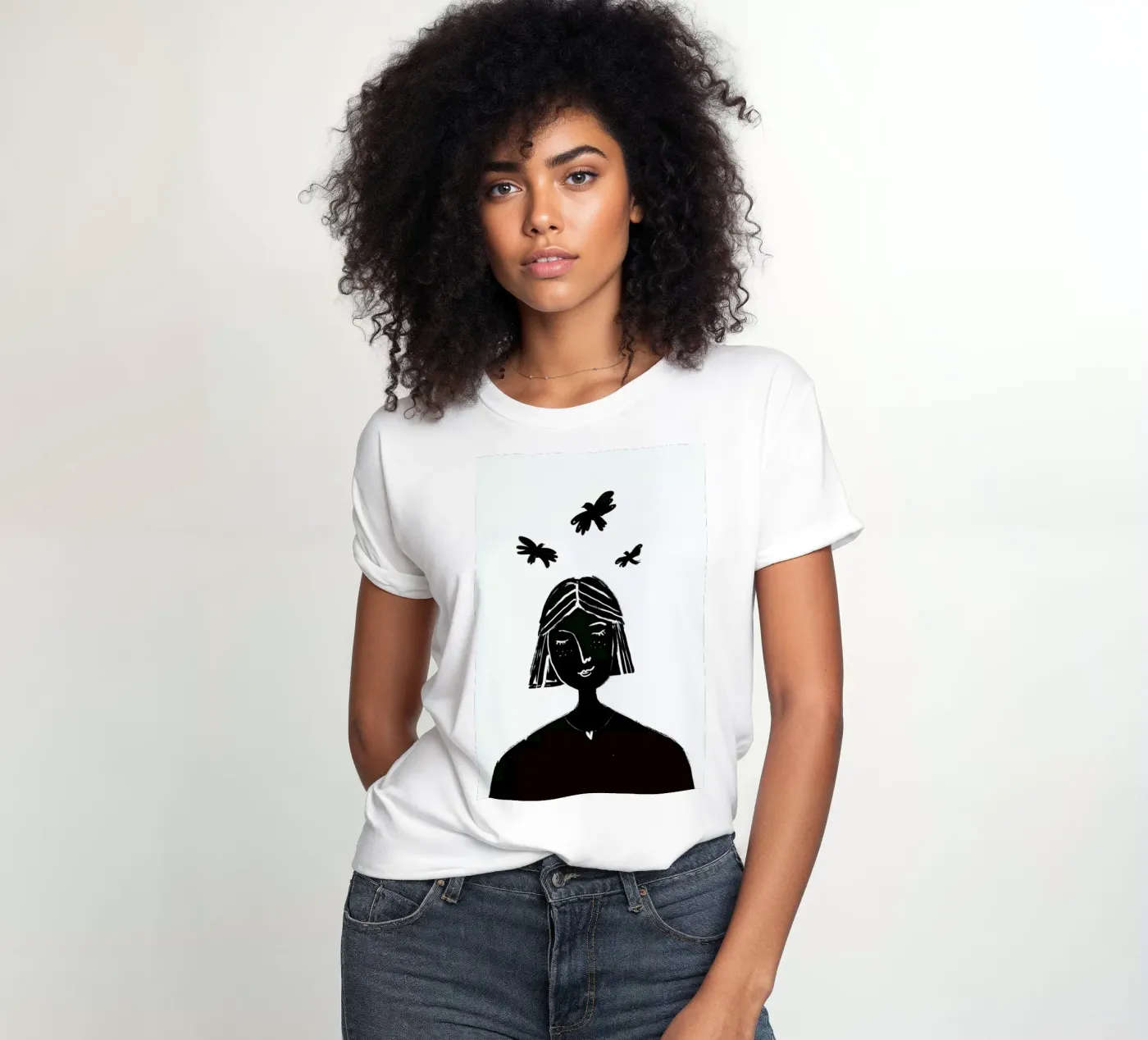 Hovering t-shirt da donna da Graphite
