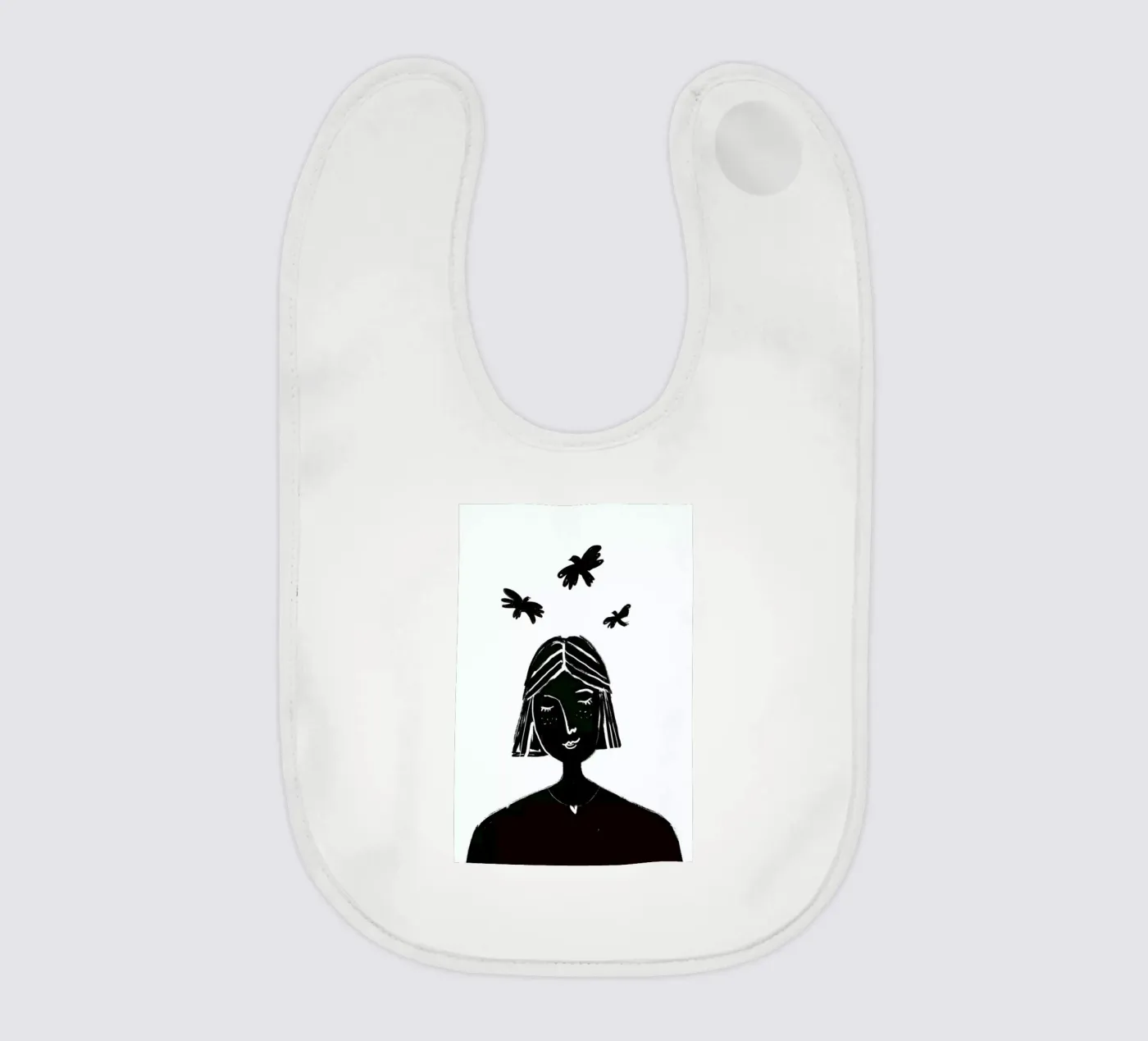 Hovering Babylätzchen von Graphite