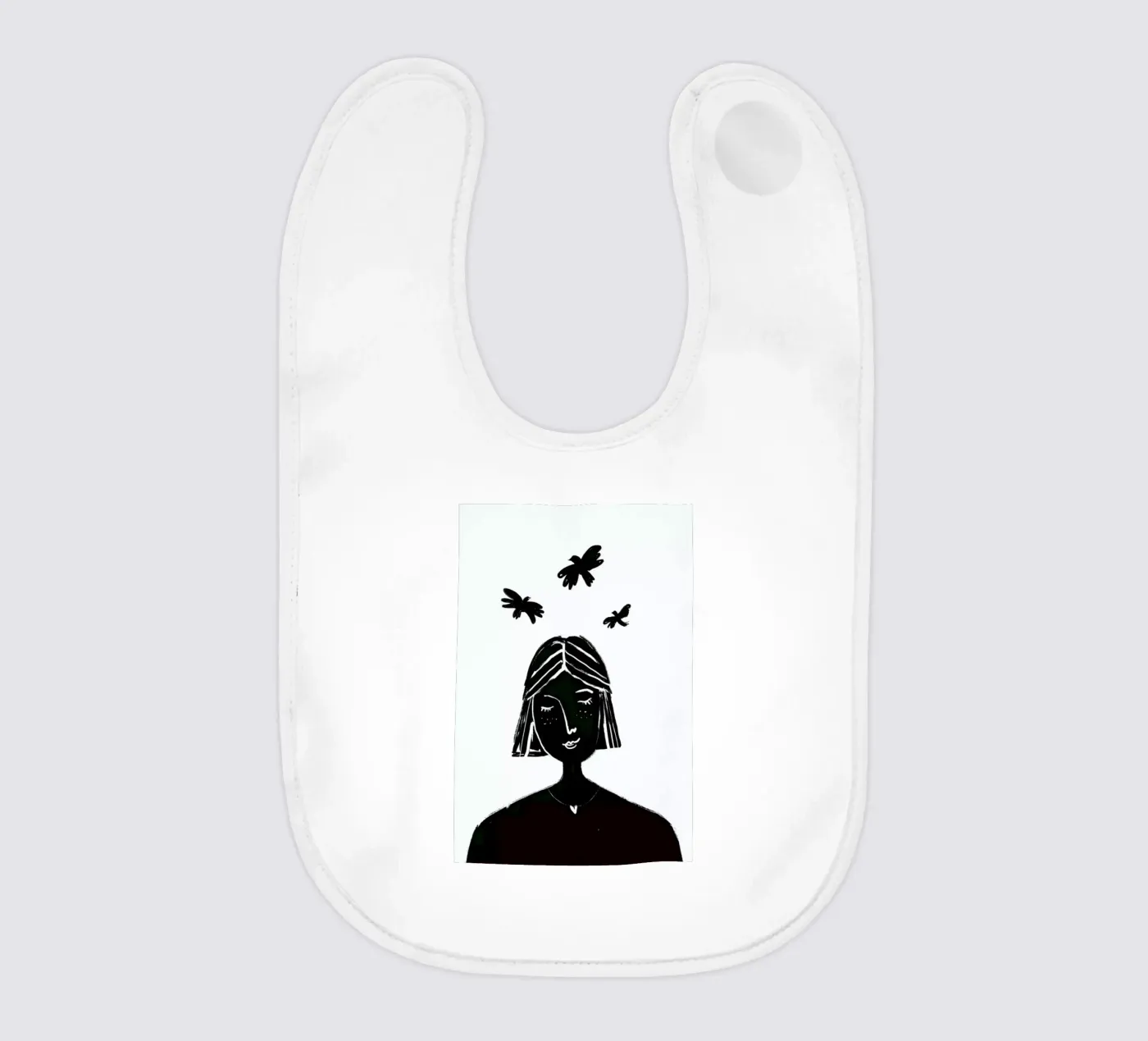 Hovering Babylätzchen von Graphite