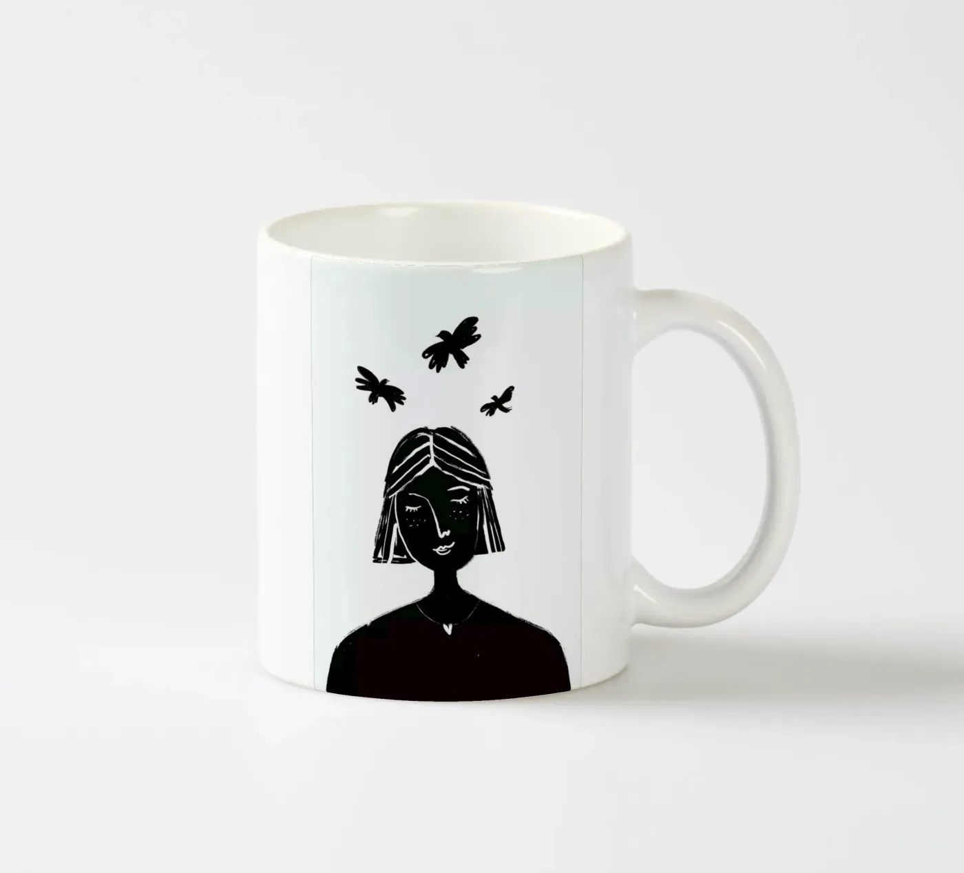 Hovering ceramic mug by Graphite