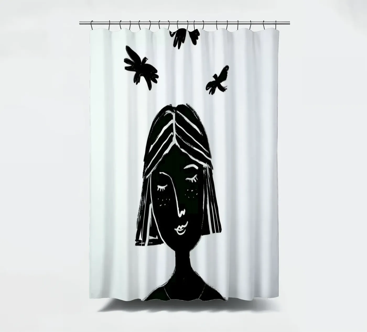 Hovering Duschvorhang von Graphite