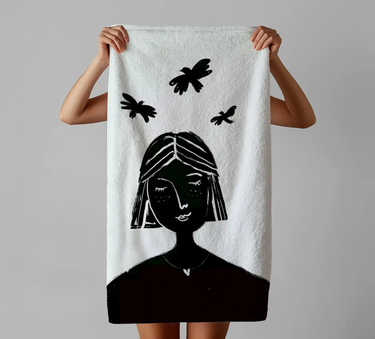 Hovering asciugamano da bagno da Graphite