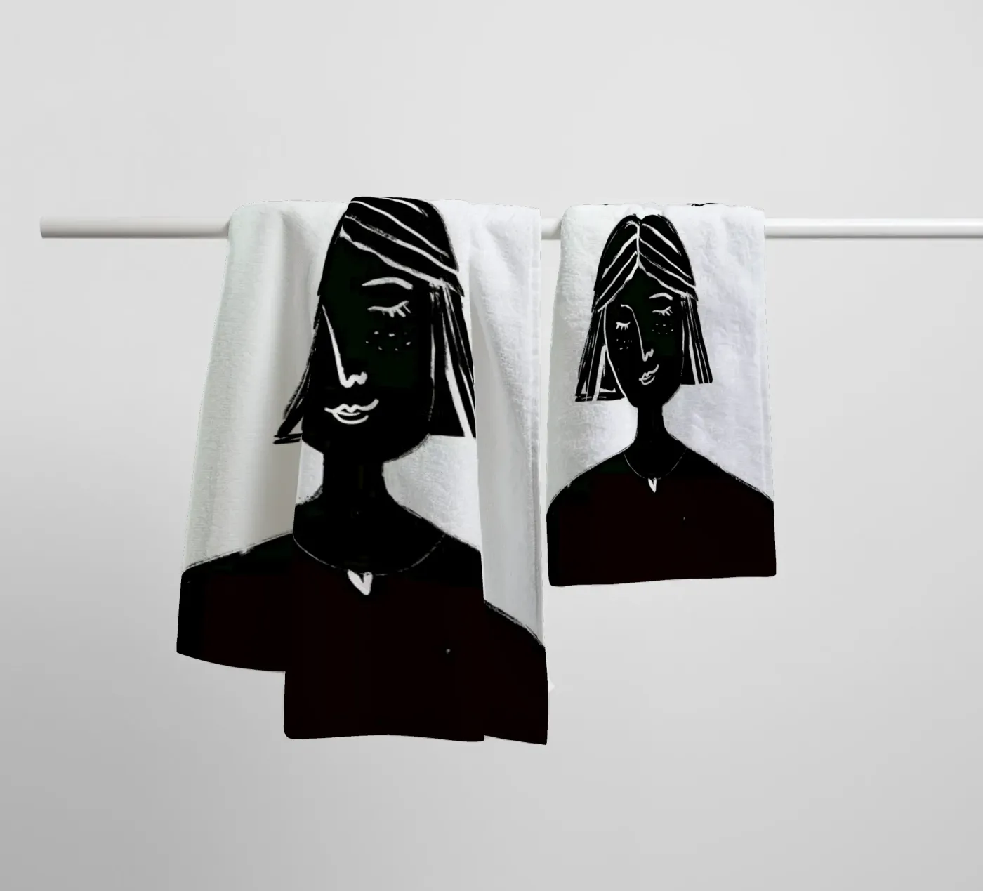 Hovering badhanddoek van Graphite