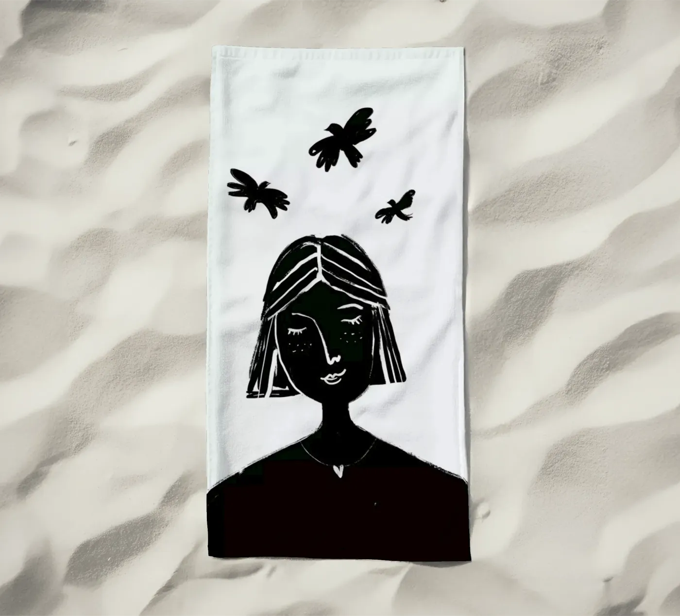 Hovering Strandtuch von Graphite