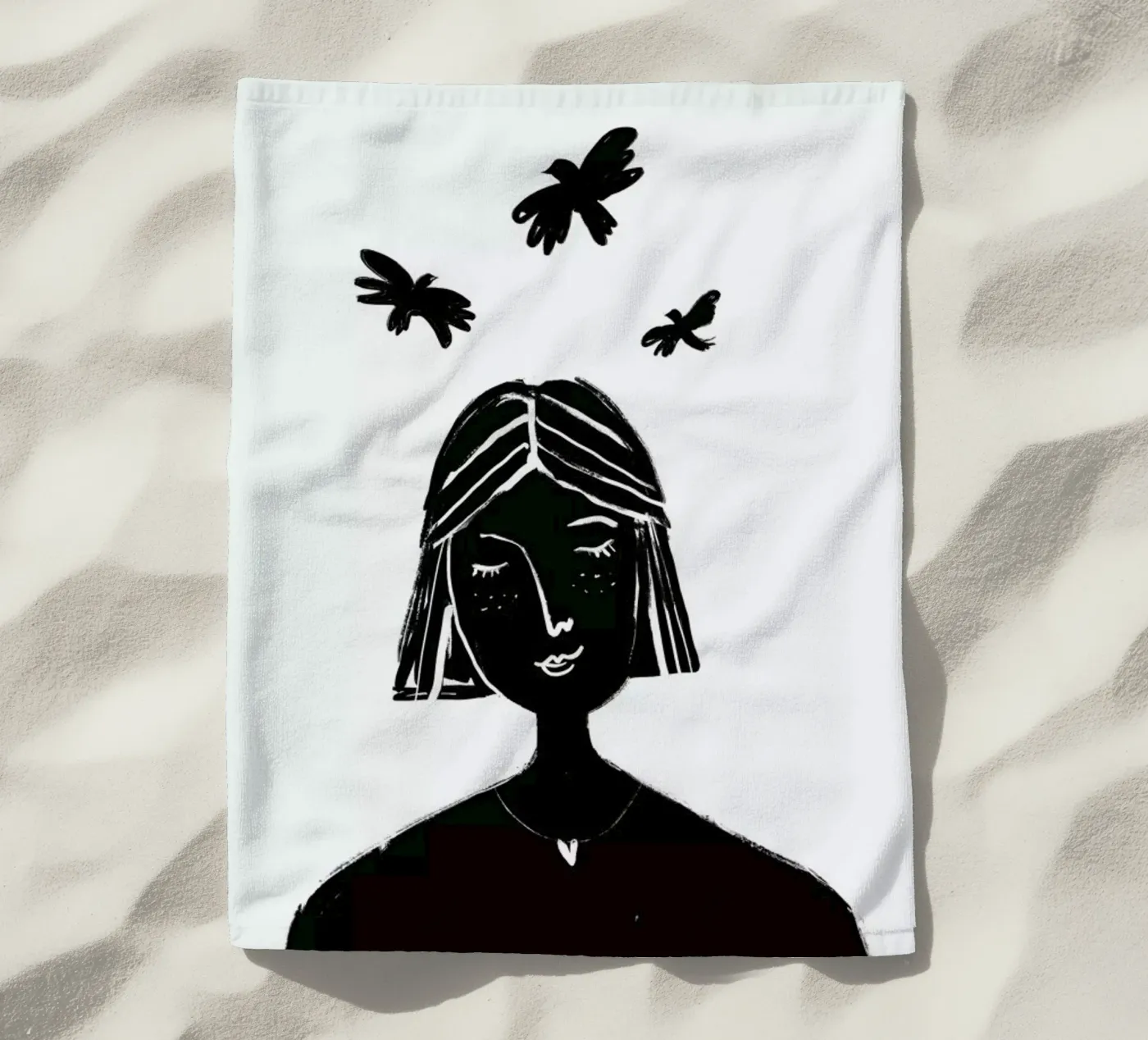 Hovering Strandtuch von Graphite