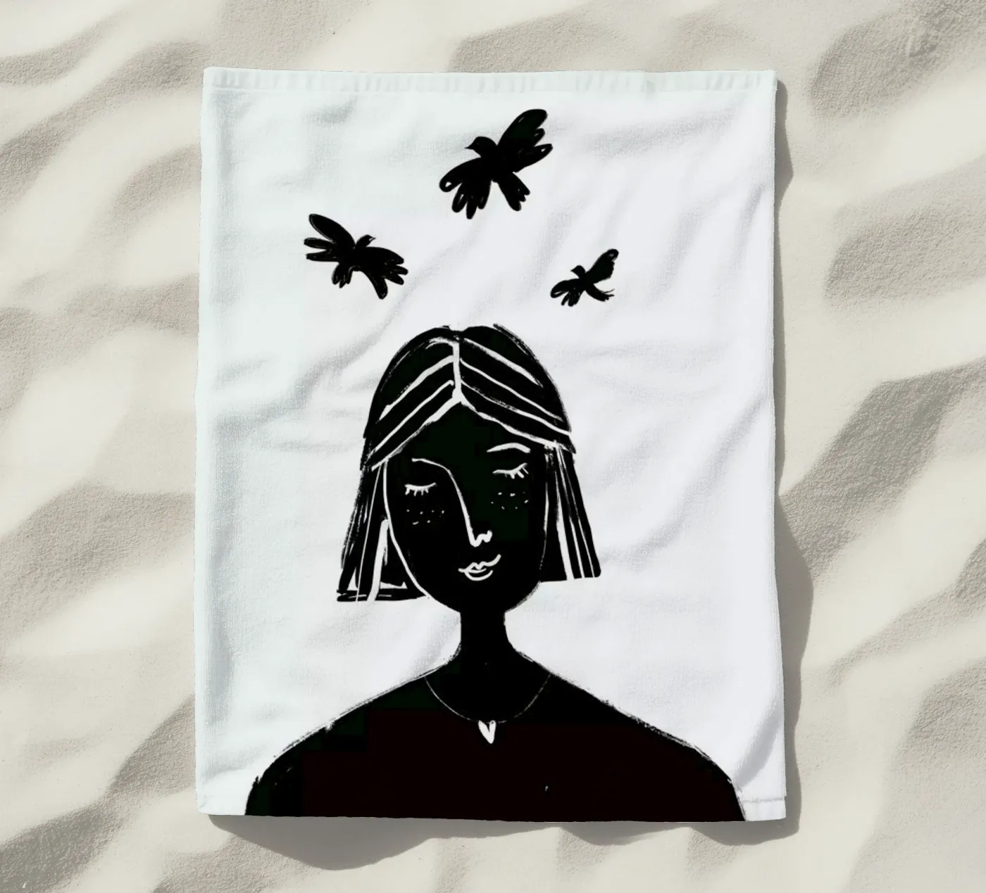 Hovering Strandtuch von Graphite