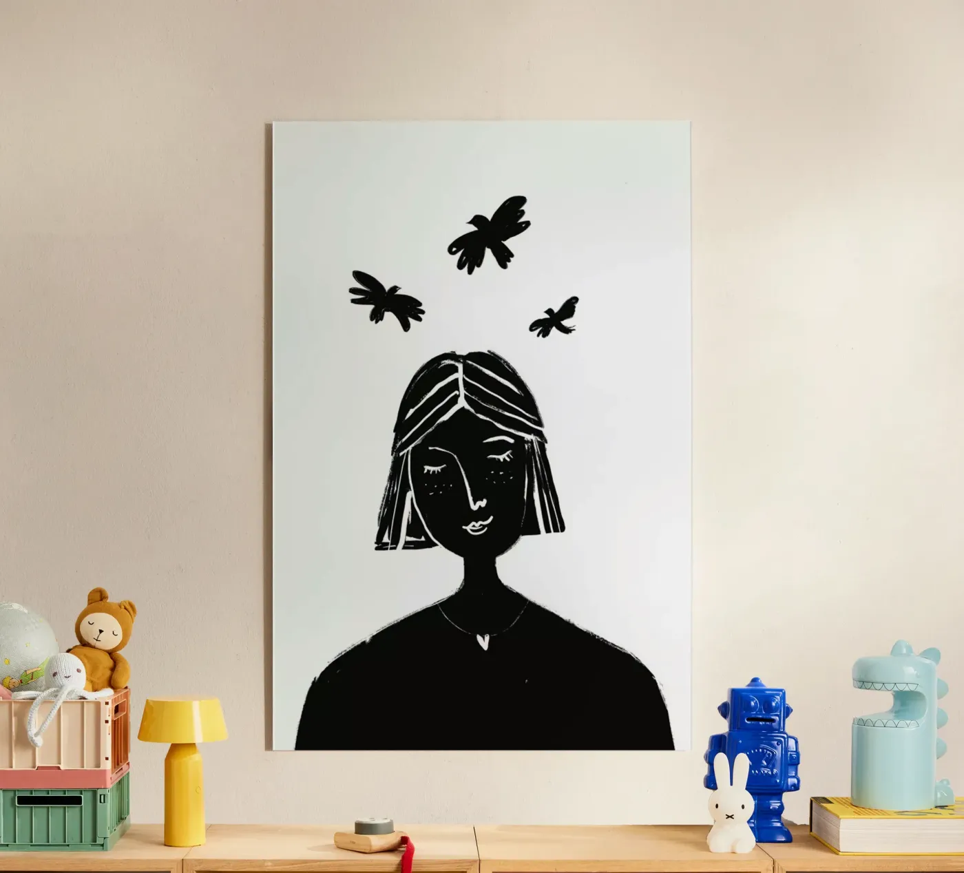 Hovering acryl van Graphite