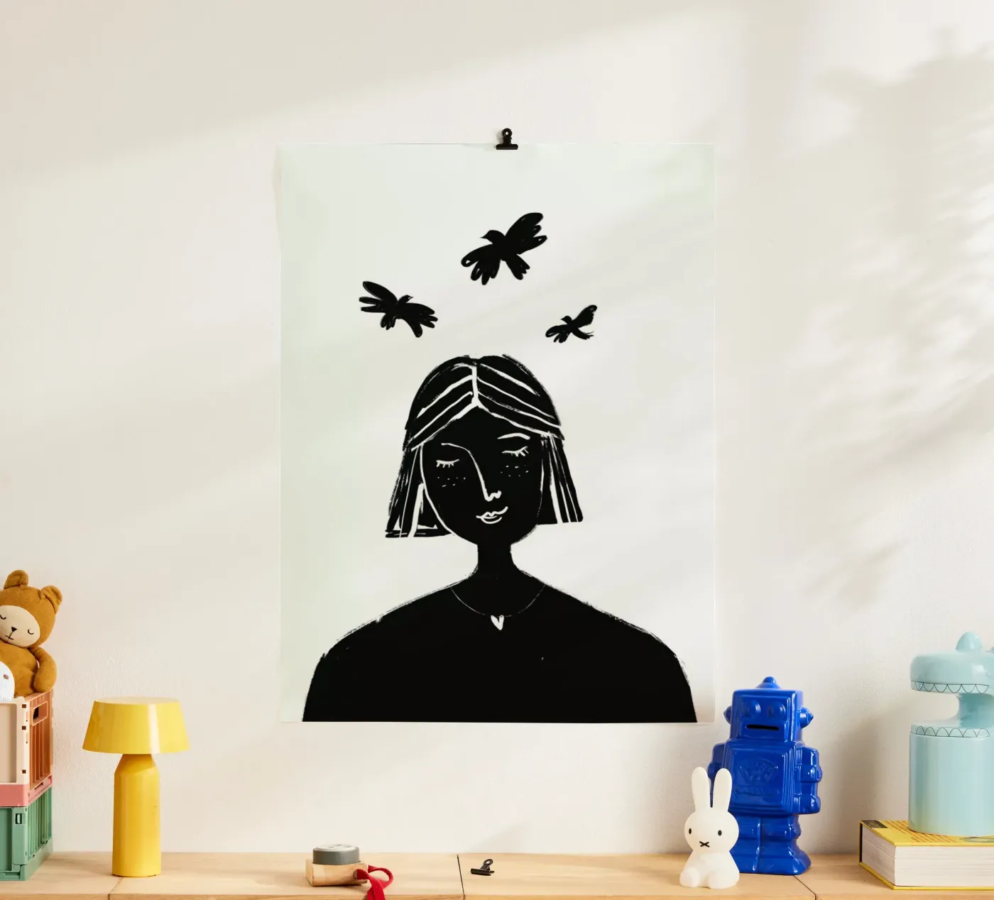 Hovering poster van Graphite