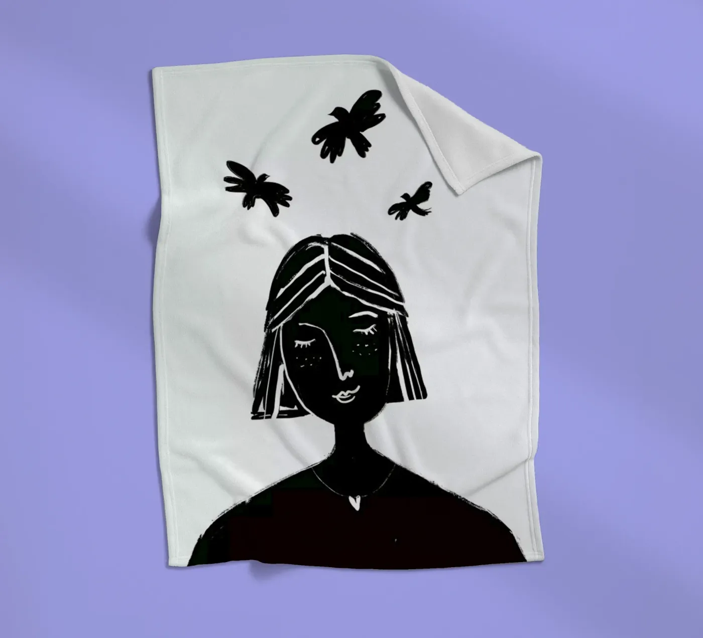 Hovering Fleecedecke von Graphite