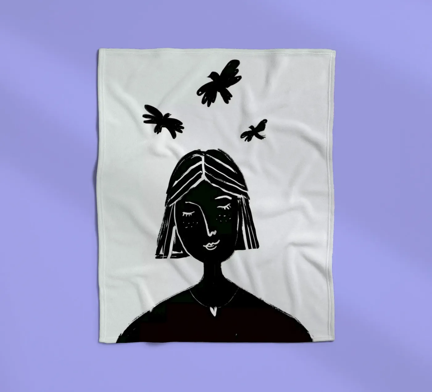 Hovering Fleecedecke von Graphite