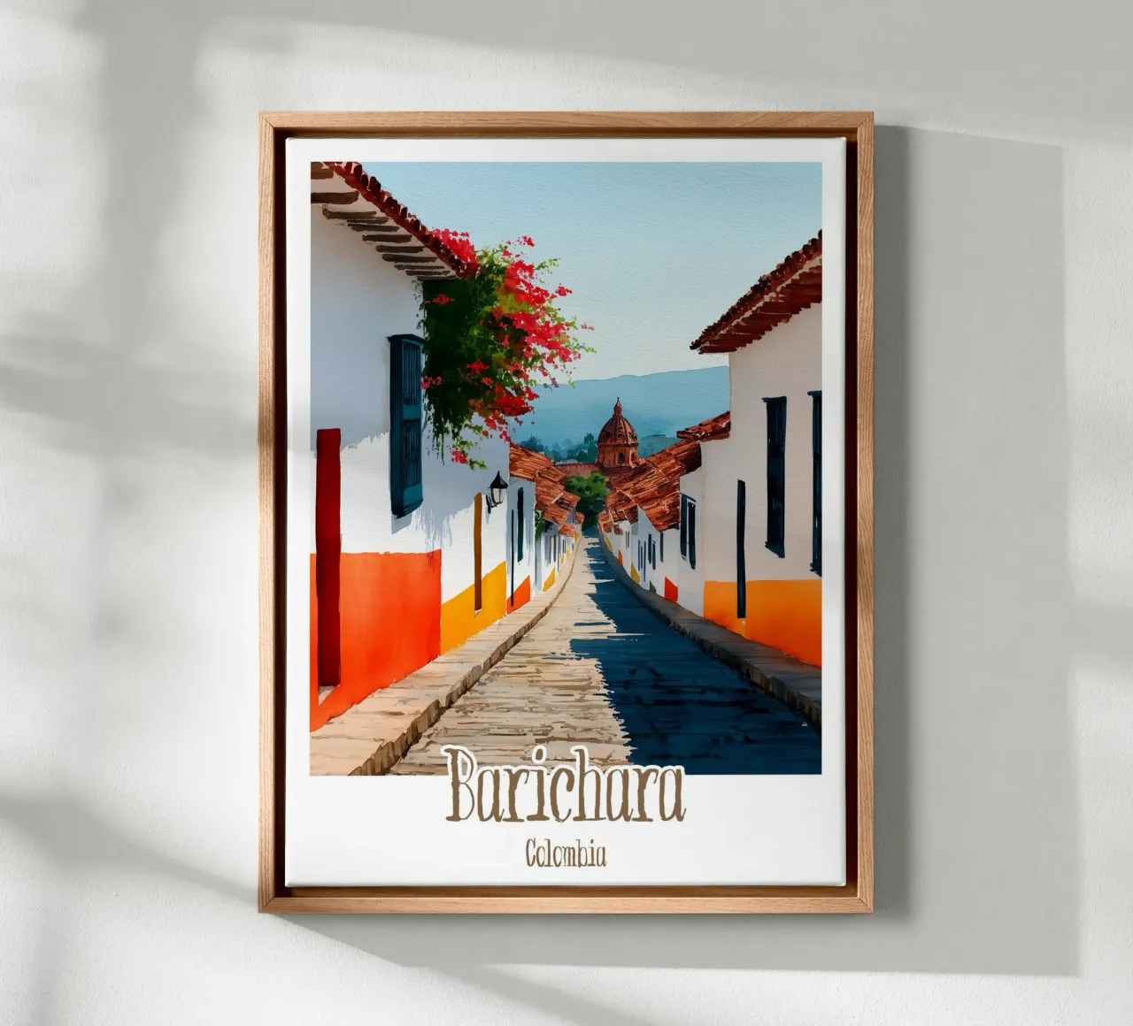 Affiche Barichara, Colombie tela con Cornice a cassetta da Frame the World