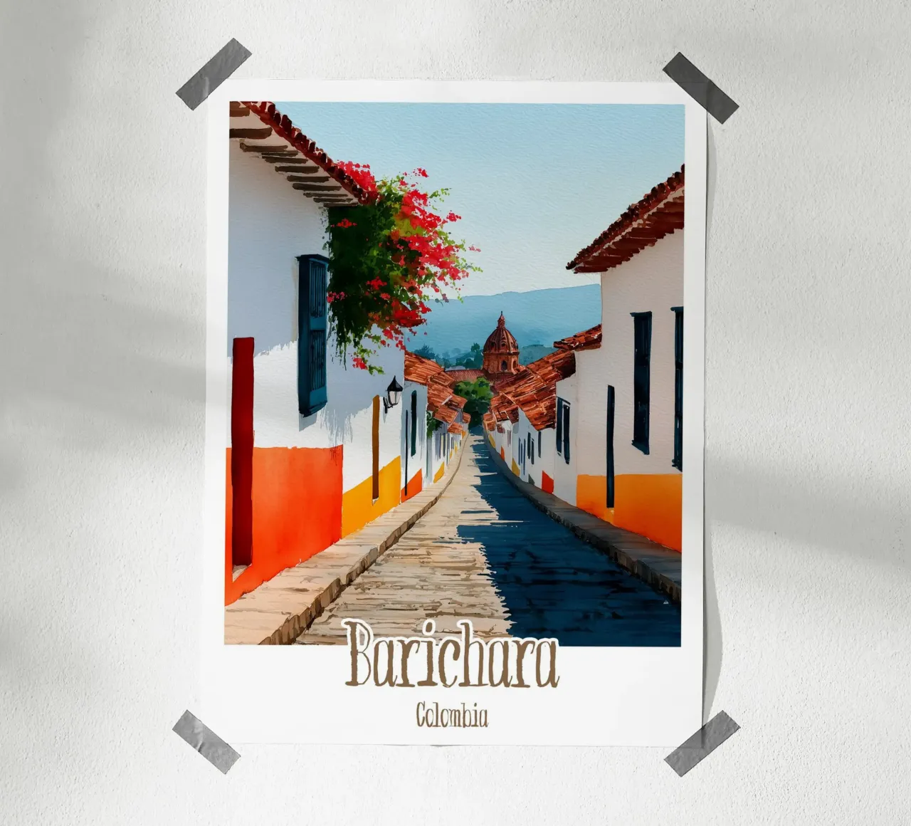 Affiche Barichara, Colombie poster da Frame the World