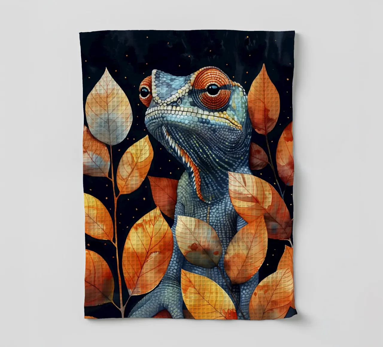 Camaleonte canovaccio da cucina da Lionmixart