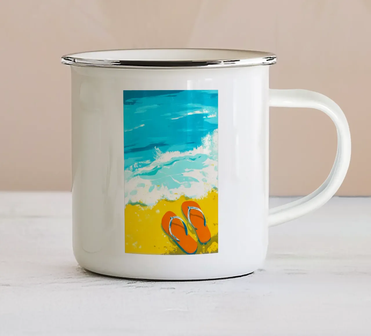 Ora legale tazza in smalto da Justyna Jaszke JBJart