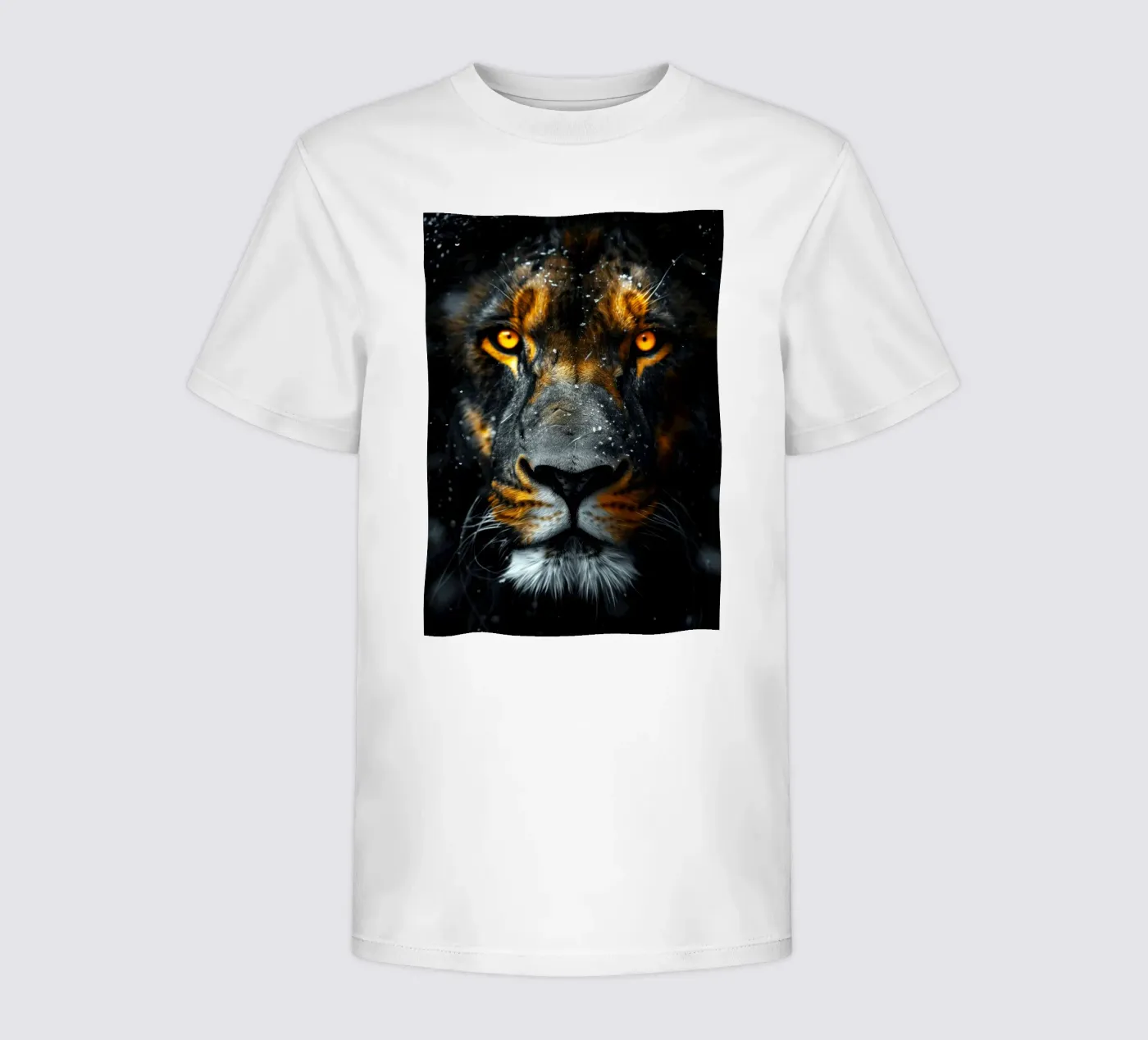 Leone t-shirt bambini da Lionmixart