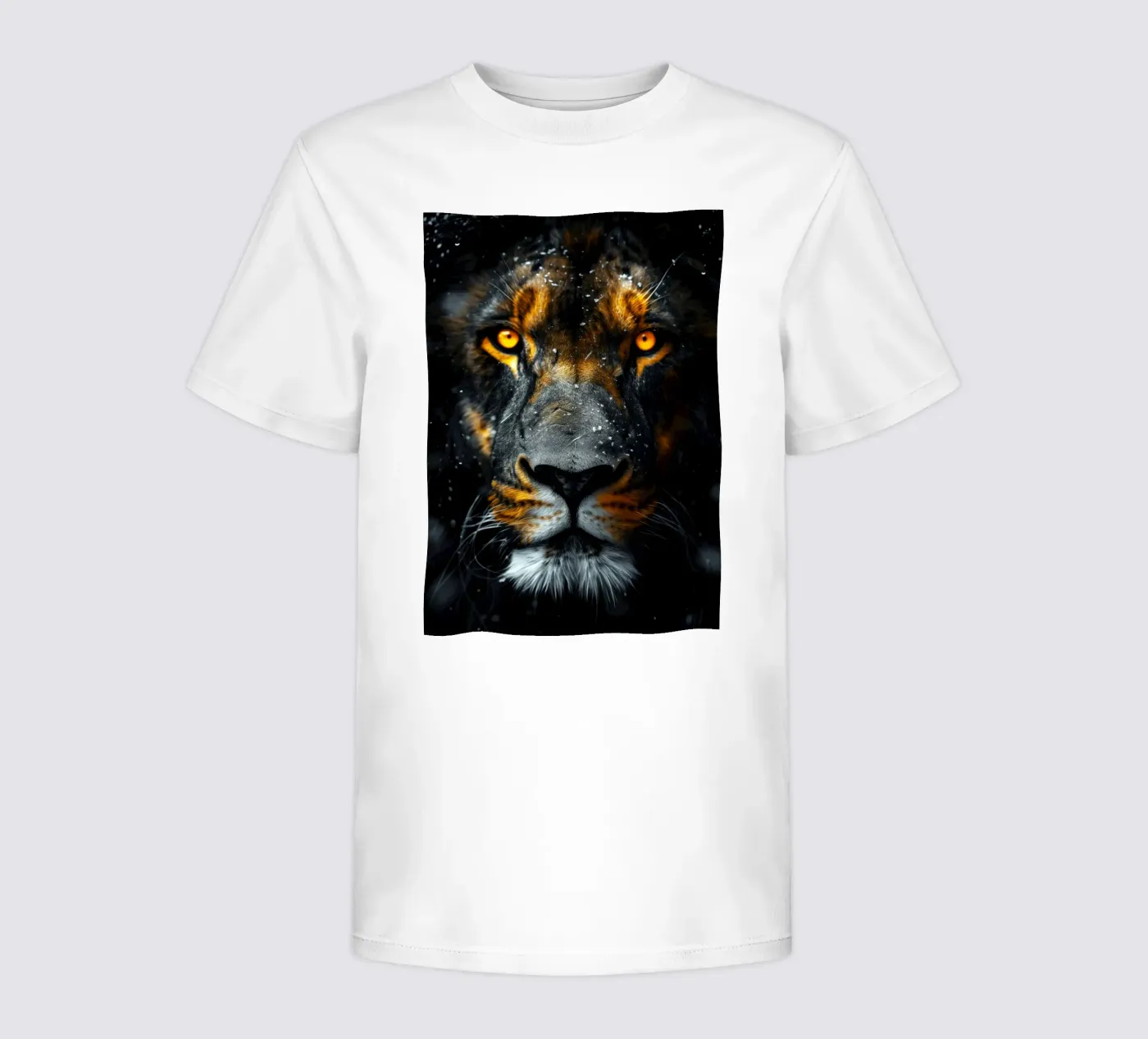 Leone t-shirt bambini da Lionmixart