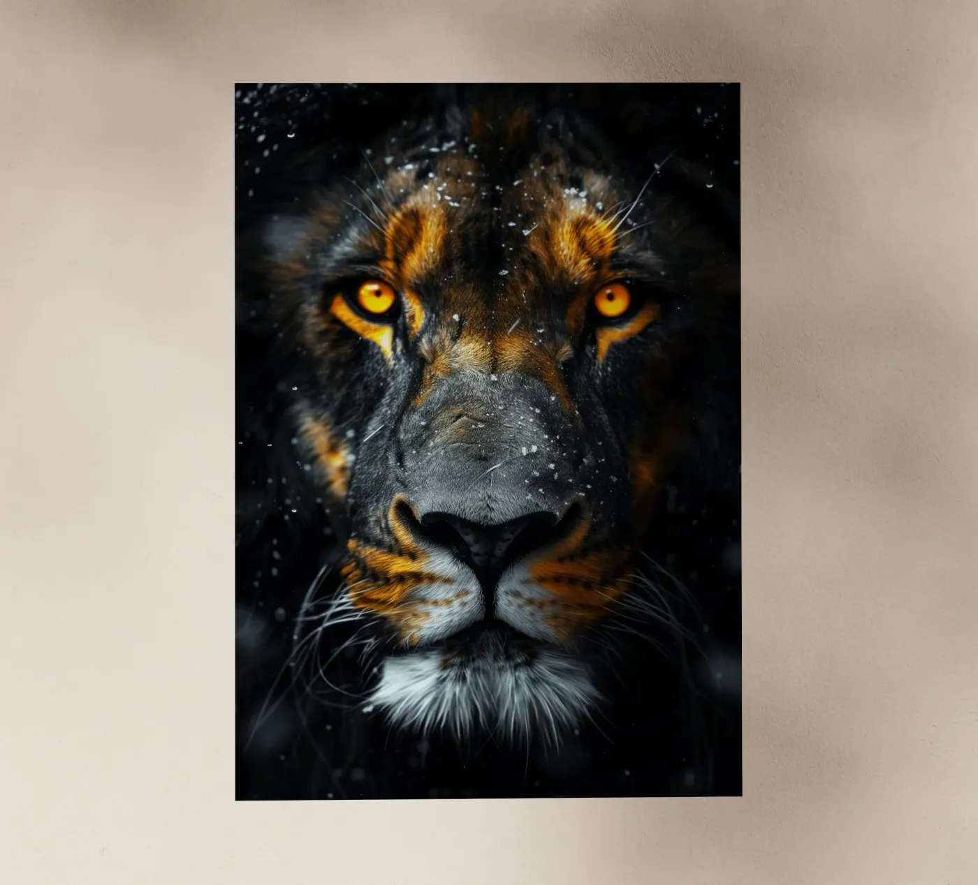 Leone pellicola backlit da Lionmixart