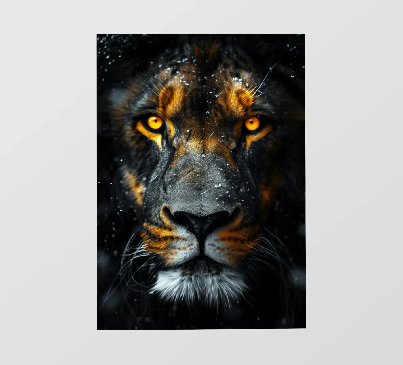 Leone pellicola backlit da Lionmixart