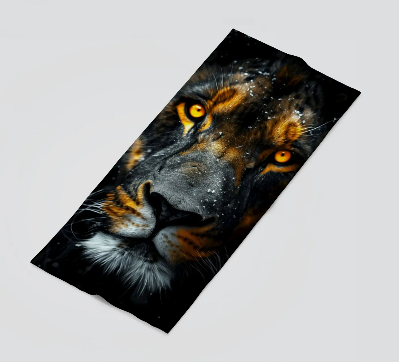 Lion beach towel by Lionmixart