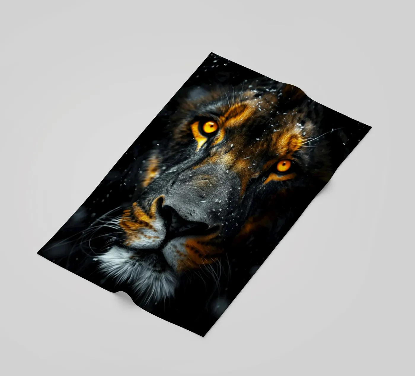 Lion beach towel by Lionmixart