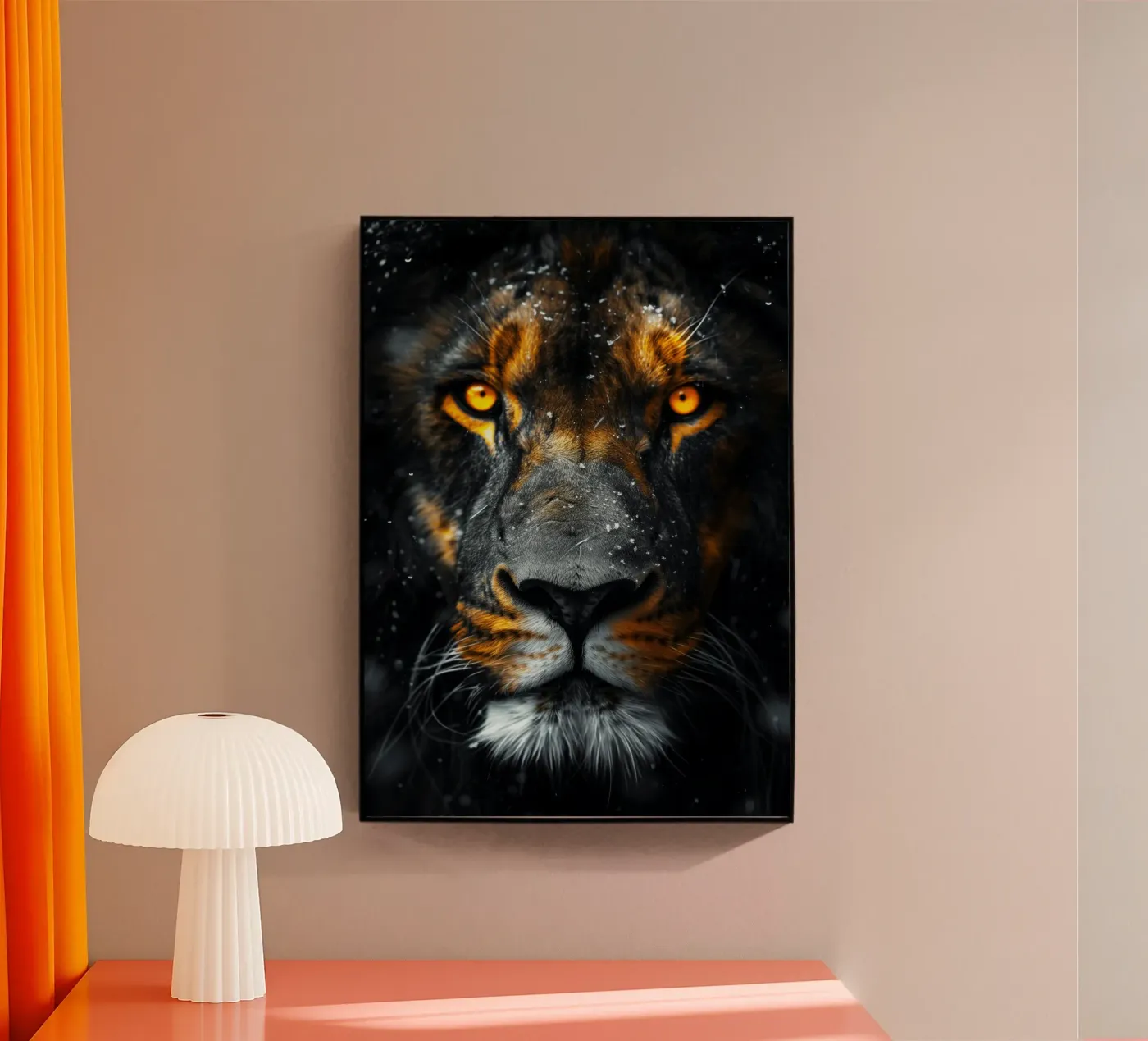 Lion plexiglas de Lionmixart