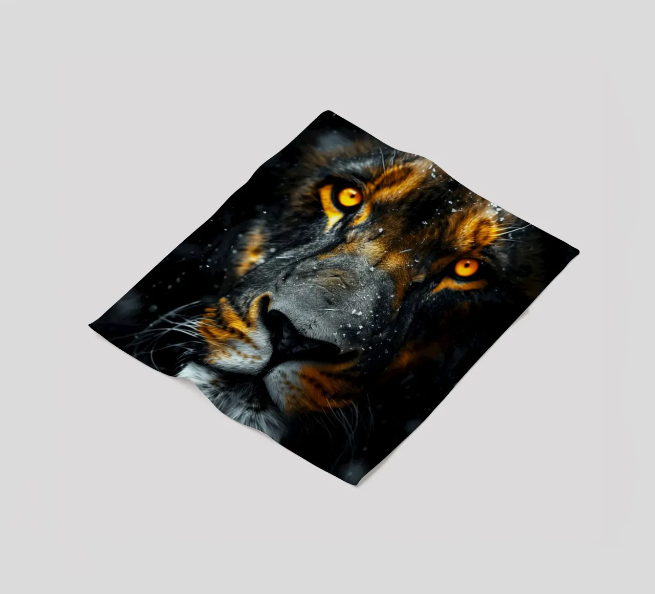Leone coperta in pile da Lionmixart