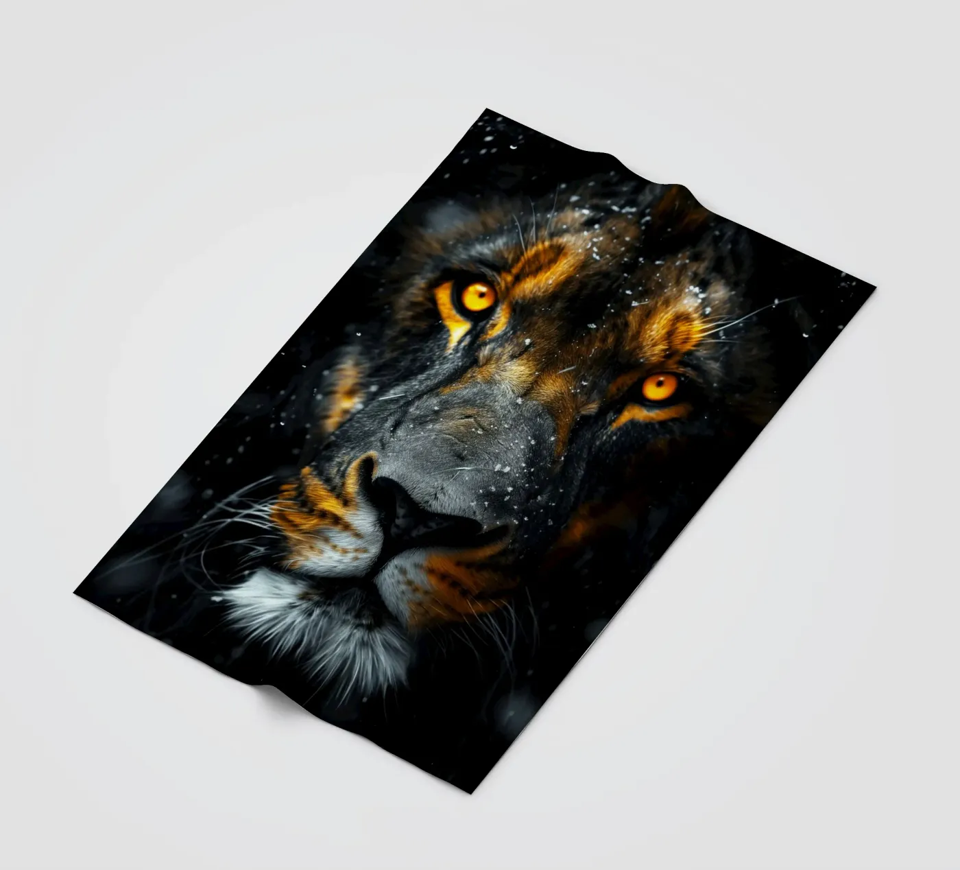 Löwe Fleecedecke von Lionmixart