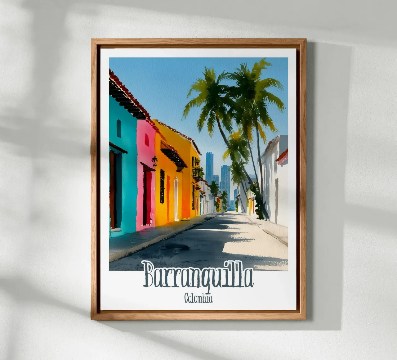 Affiche Barranquilla, Colombie alluminio dibond da Frame the World