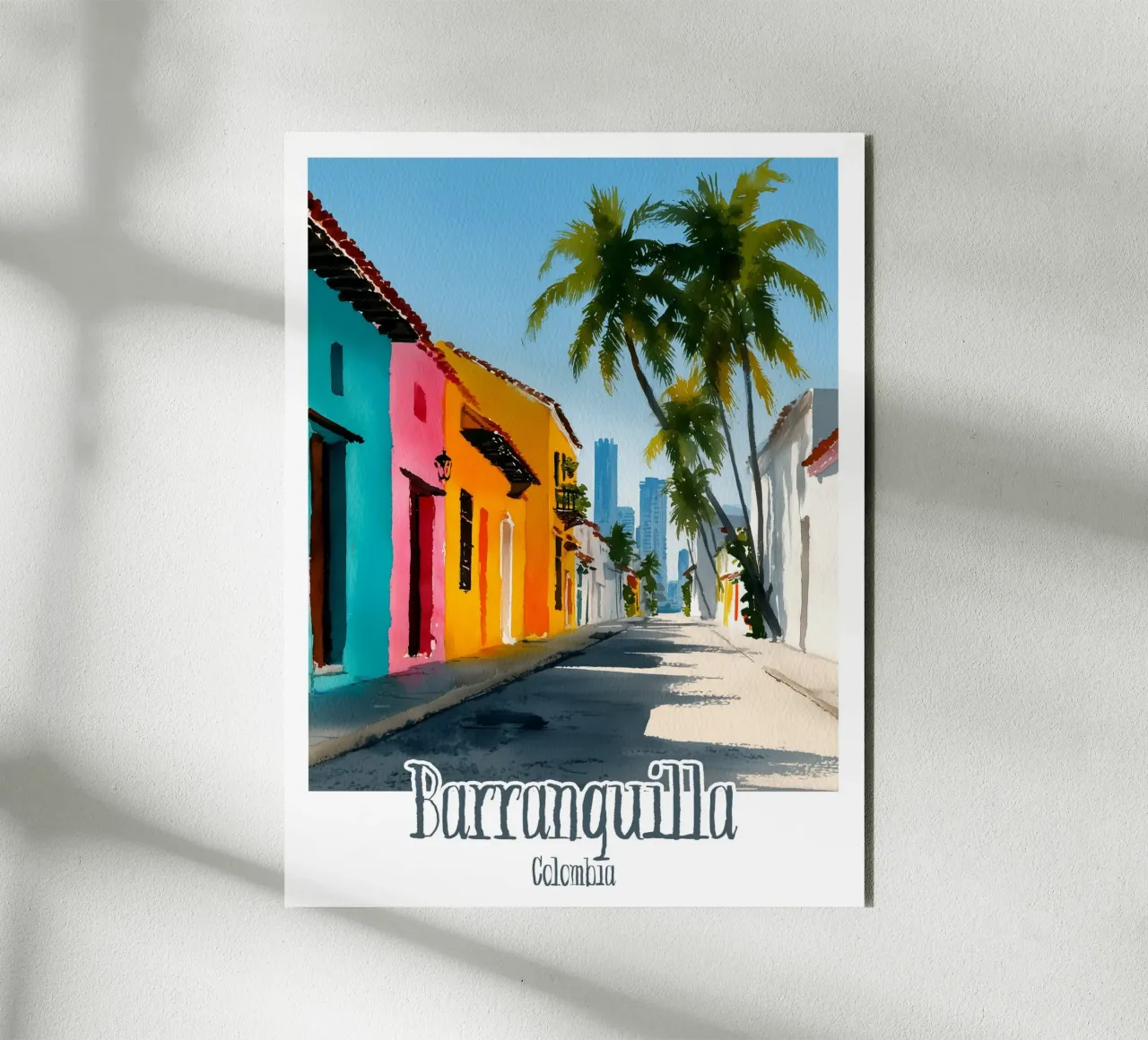 Affiche Barranquilla, Colombie alluminio dibond da Frame the World