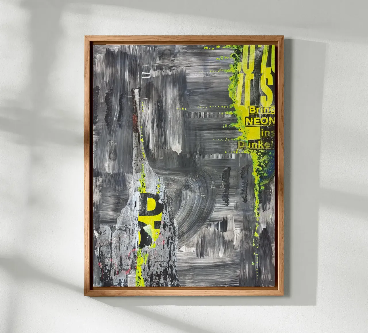 Neon Intro Dark alluminio dibond da PeHa - ART