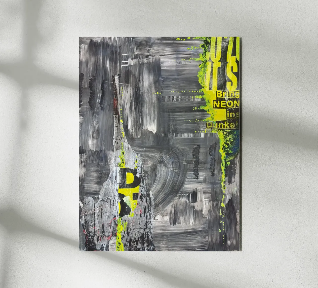 Neon Intro Dark alluminio dibond da PeHa - ART