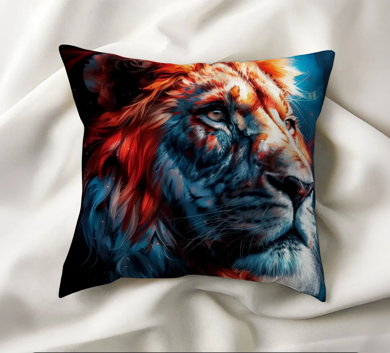 Re Leone cuscino da Lionmixart