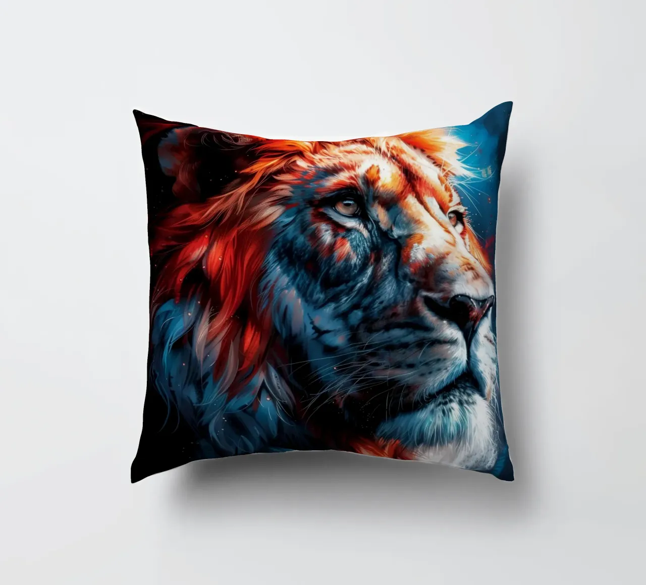 Re Leone cuscino da Lionmixart