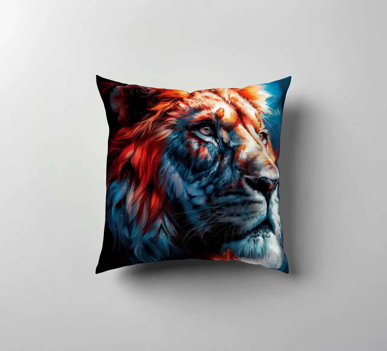 Re Leone cuscino da Lionmixart