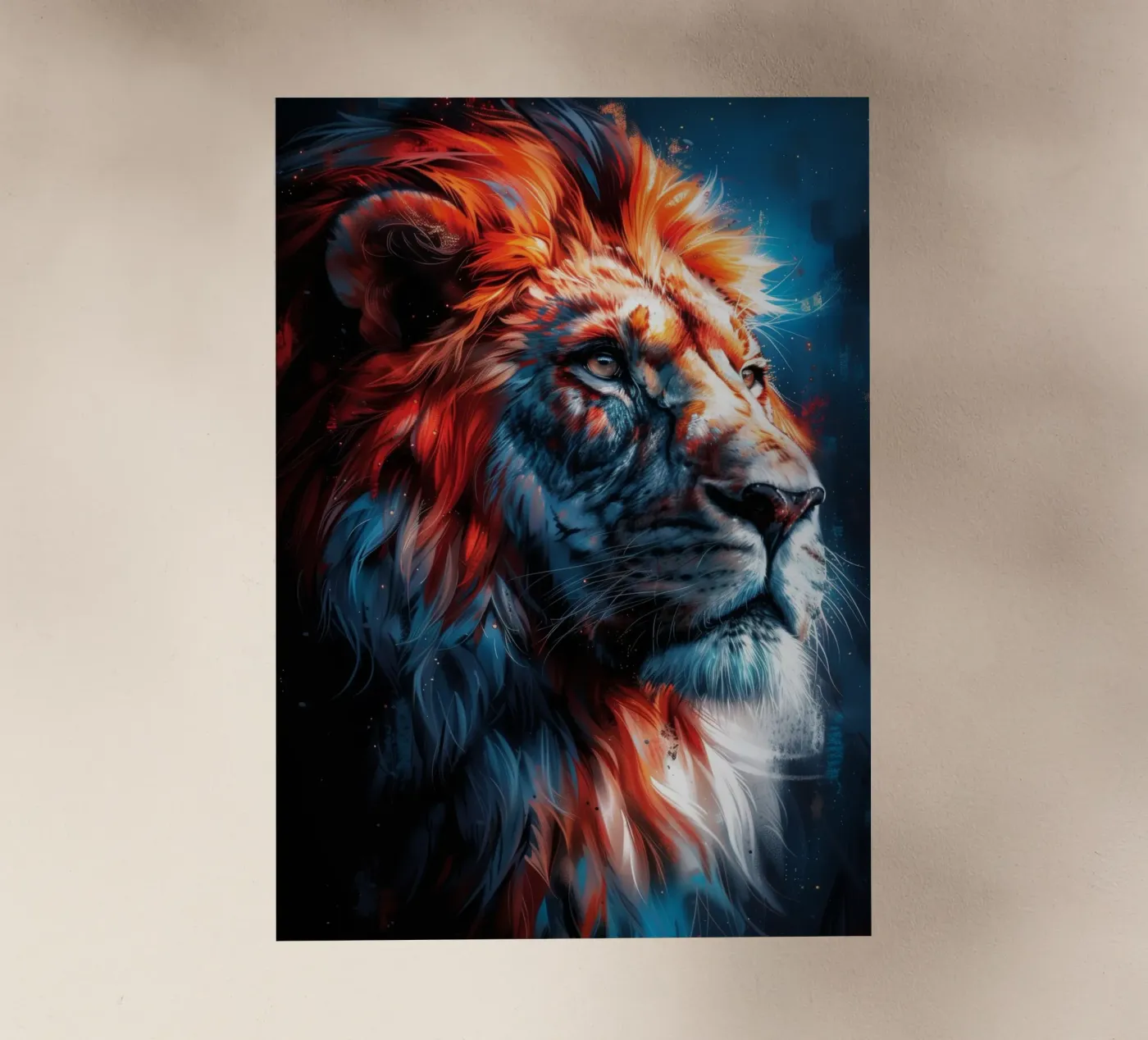 Re Leone pellicola backlit da Lionmixart