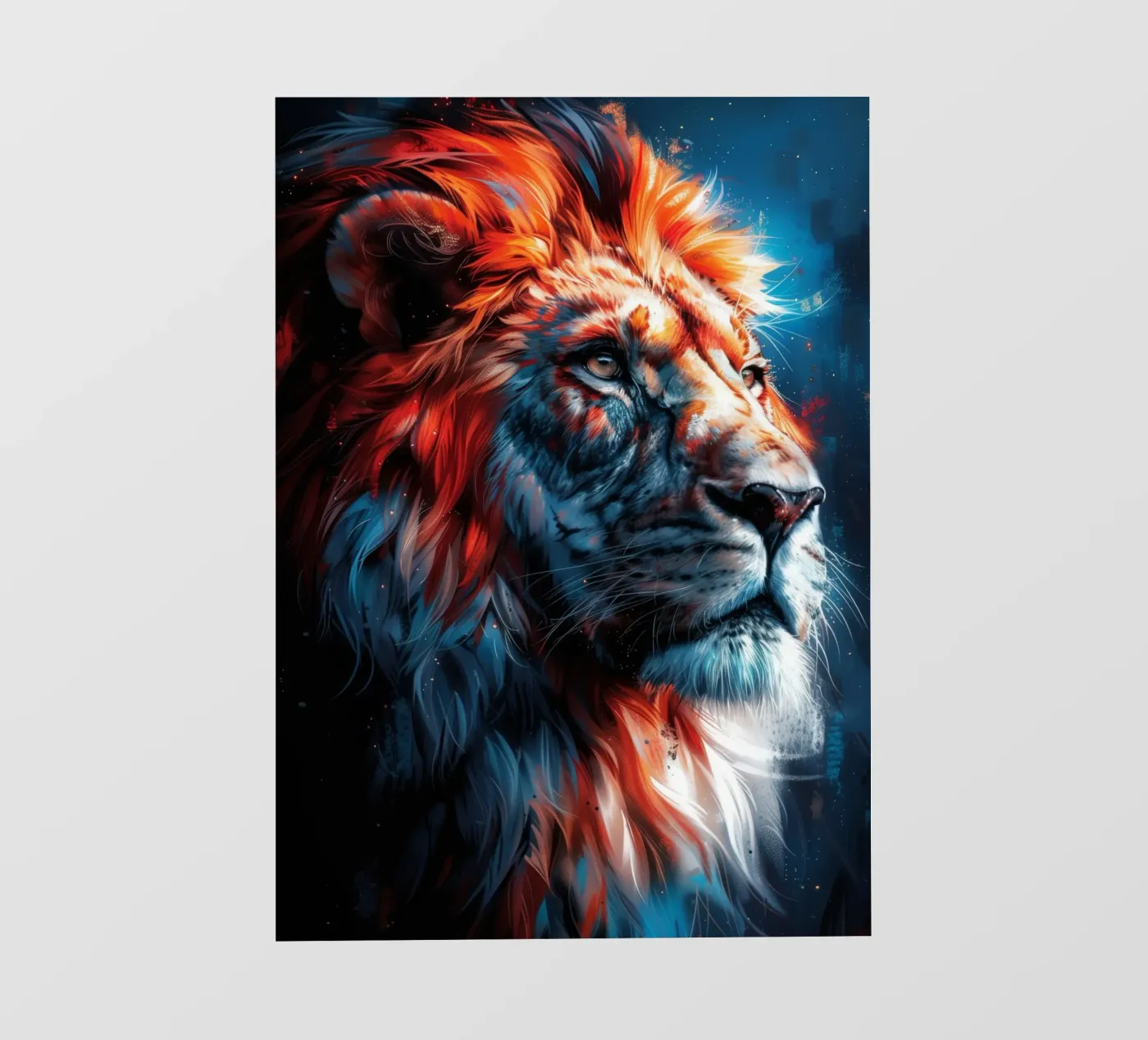 Re Leone pellicola backlit da Lionmixart