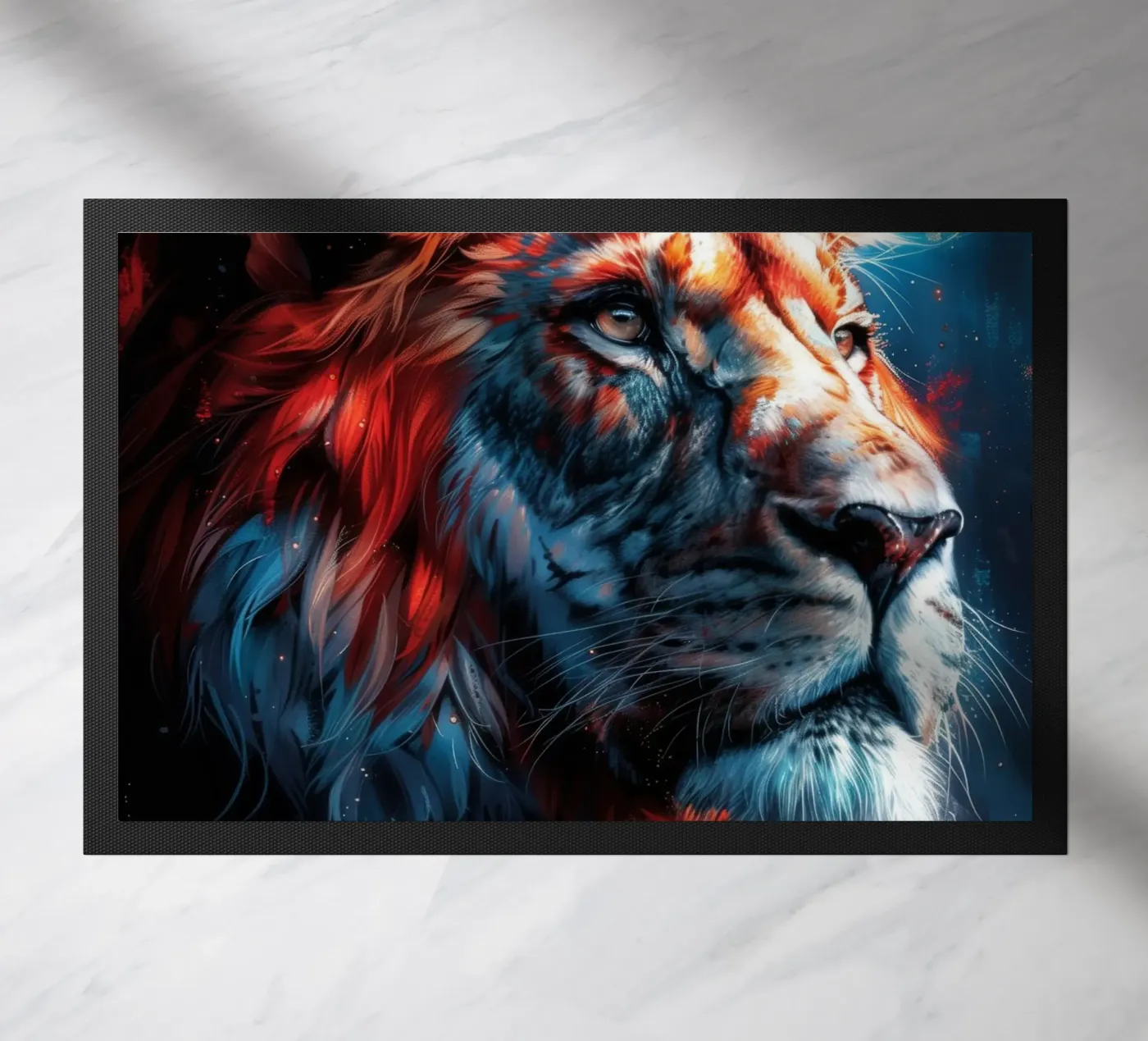 King lion doormat by Lionmixart