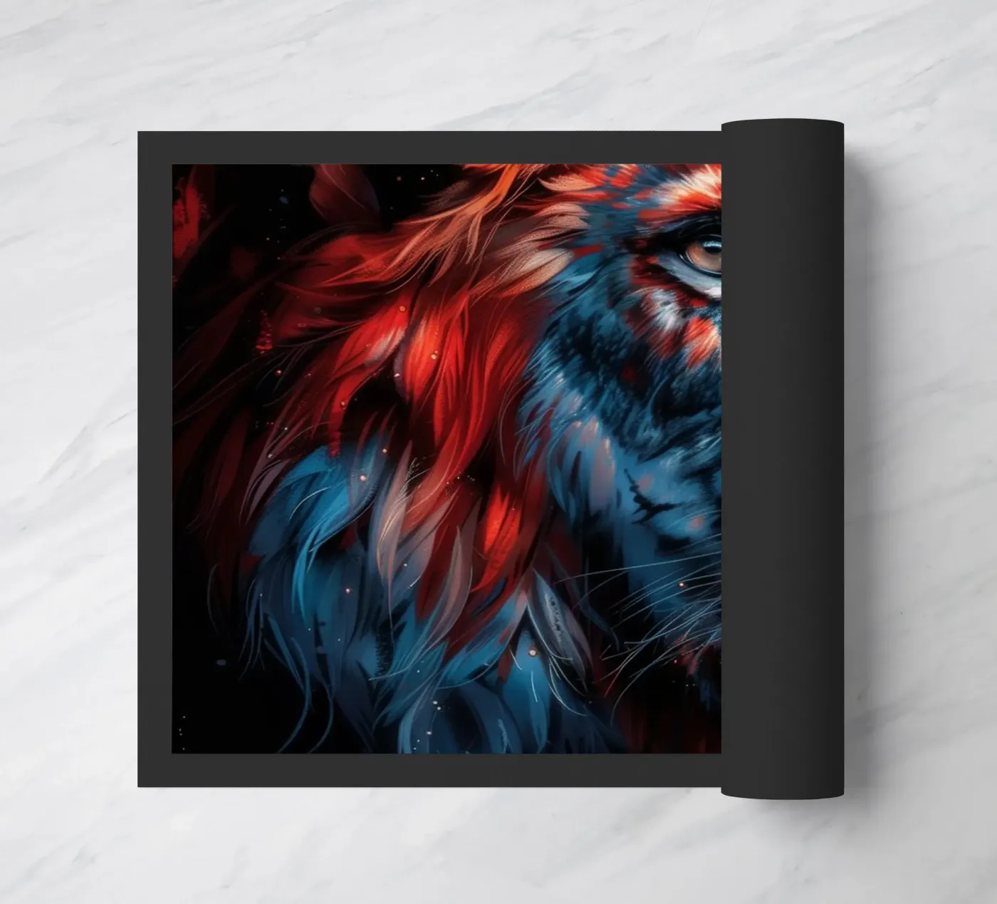 King lion doormat by Lionmixart
