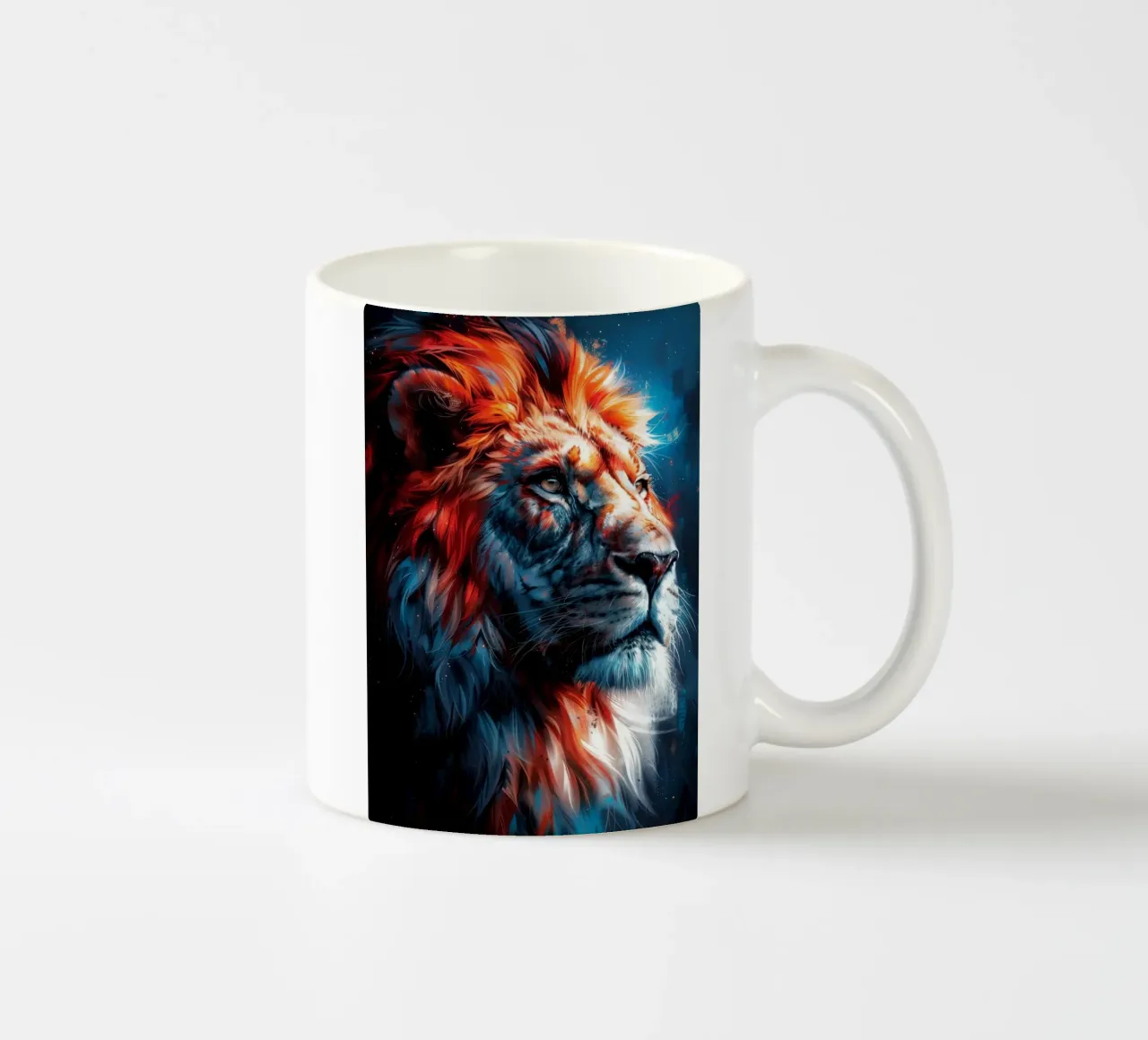 Re Leone tazza in ceramica da Lionmixart