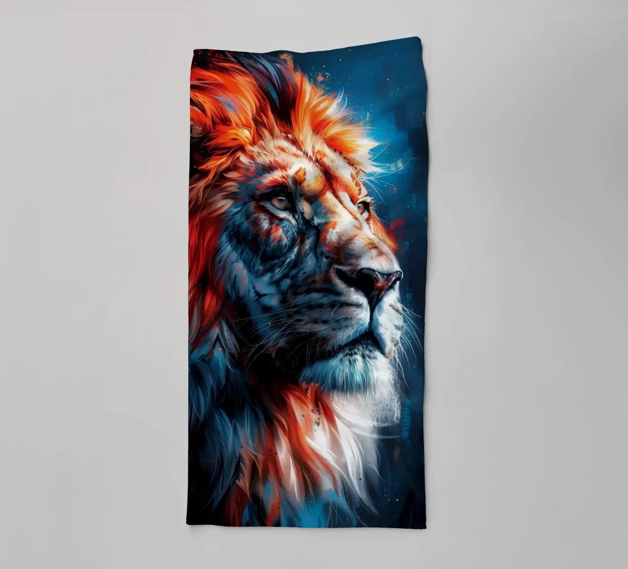 Re Leone asciugamano da bagno da Lionmixart
