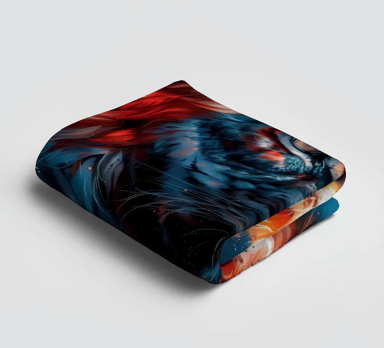 Re Leone asciugamano da bagno da Lionmixart