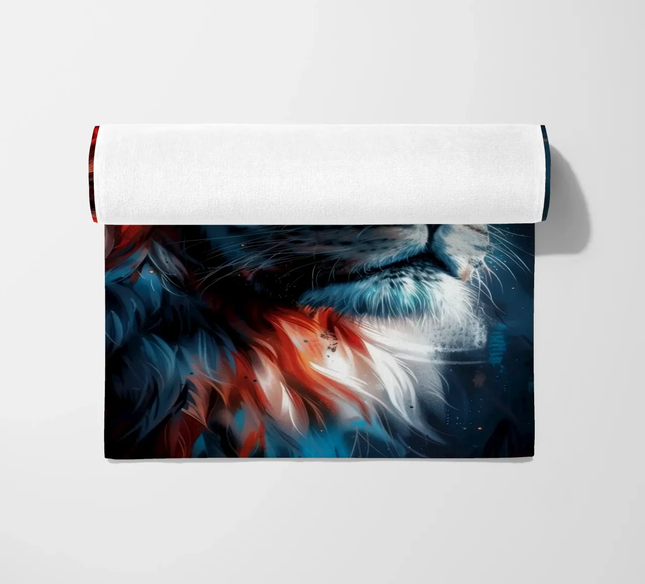 Re Leone telo mare da Lionmixart