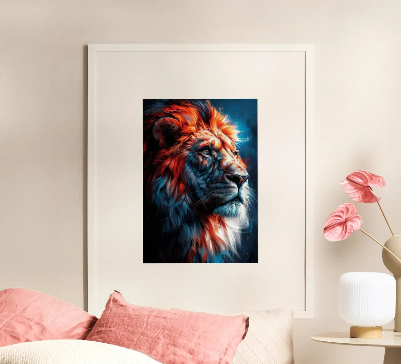 Re Leone poster da Lionmixart