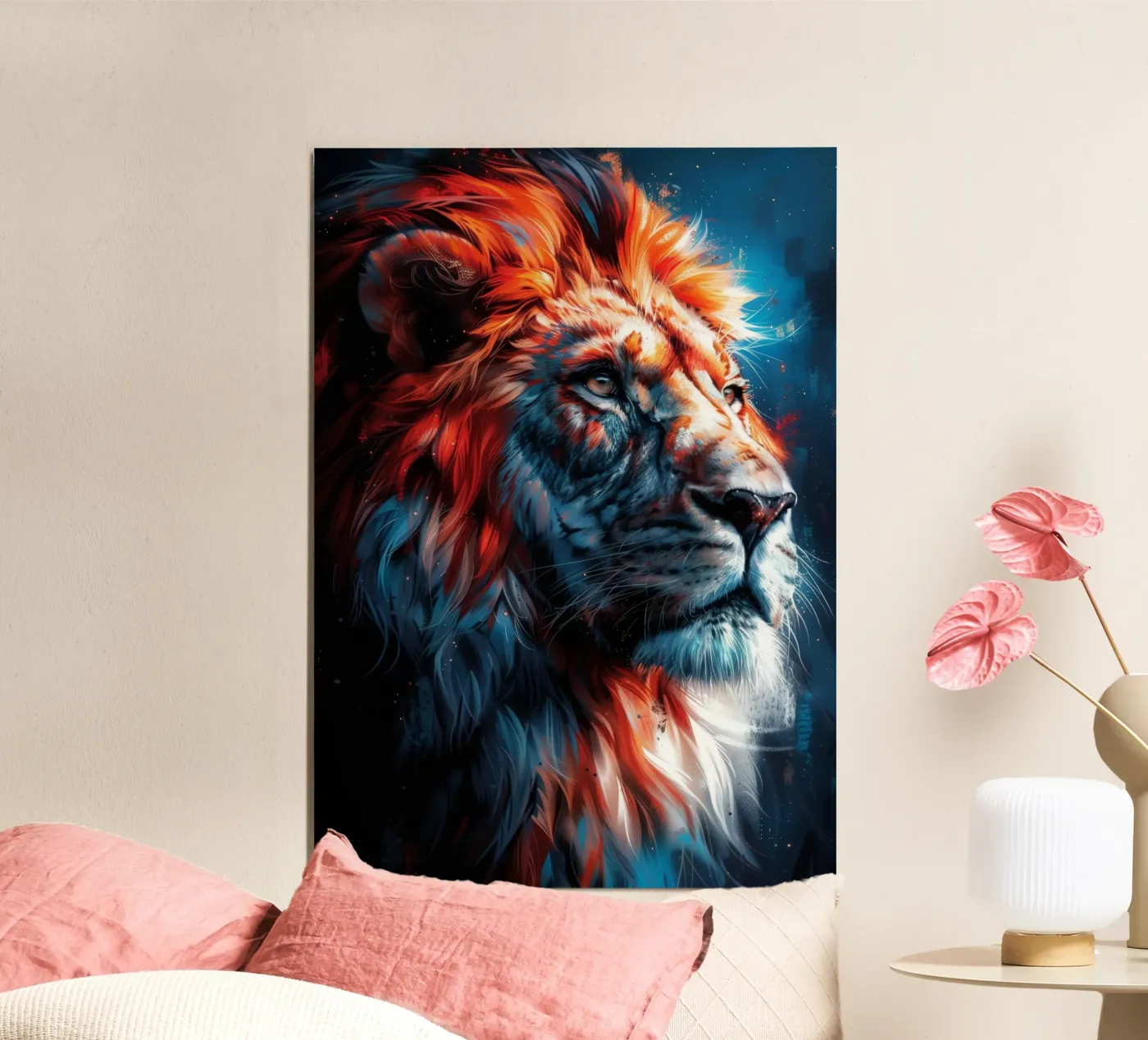 Re Leone poster da Lionmixart