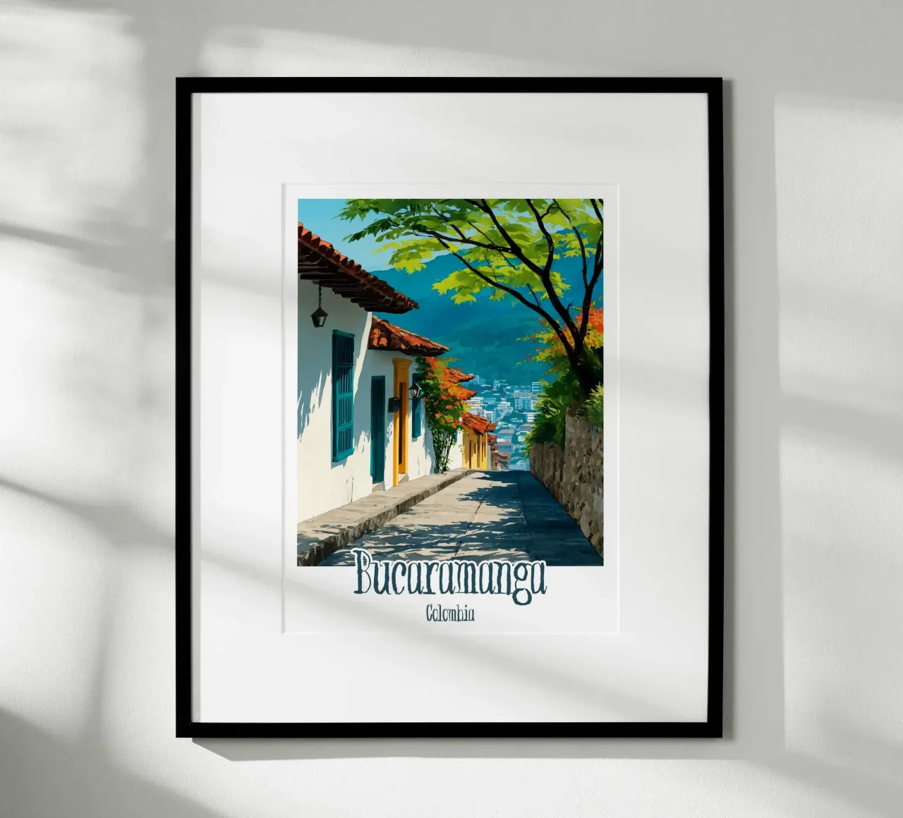 Affiche Bucaramanga, Colombie poster con telaio in plastica da Frame the World