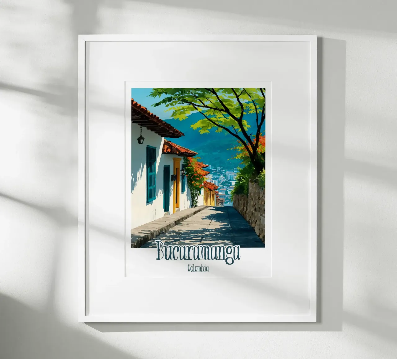 Affiche Bucaramanga, Colombie poster con telaio in plastica da Frame the World