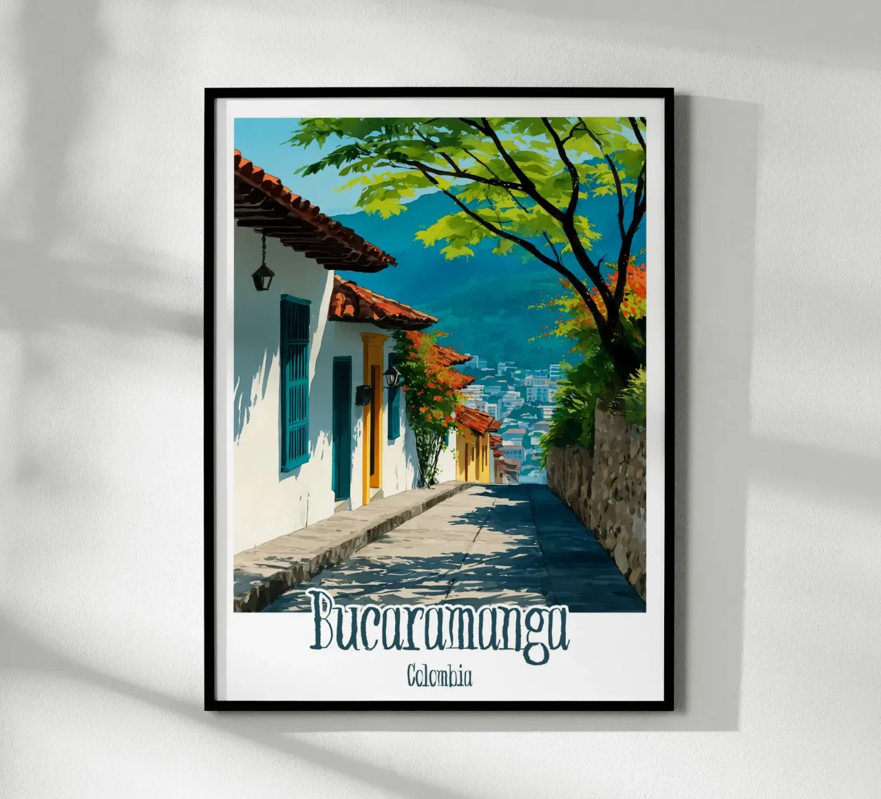 Affiche Bucaramanga, Colombie poster con telaio in plastica da Frame the World