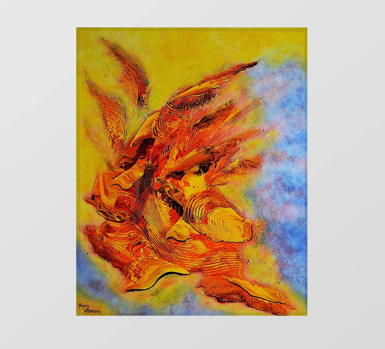 HEAVENLY ABSTRACT telo in pvc da Thierry Vobmann Abstract painting