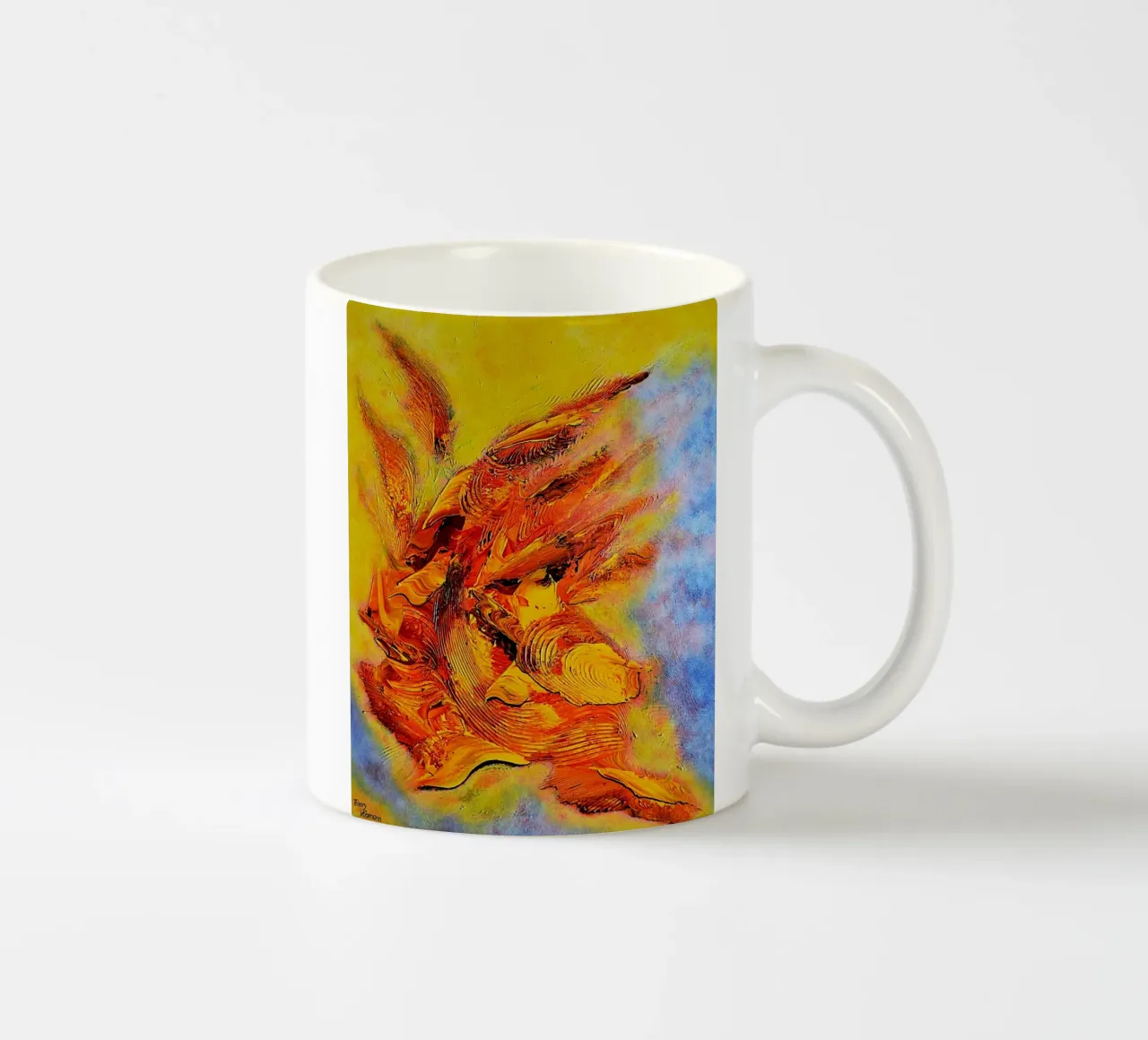 HEAVENLY ABSTRACT tazza in ceramica da Thierry Vobmann Abstract painting